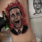 Патрик Бэйтмен – фото тату 13.01.2021 №0005 -Patrick Bateman tattoo- tatufoto.com