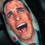 Патрик Бэйтмен – фото тату 13.01.2021 №0006 -Patrick Bateman tattoo- tatufoto.com