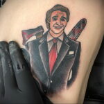 Патрик Бэйтмен – фото тату 13.01.2021 №0034 -Patrick Bateman tattoo- tatufoto.com