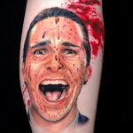 Патрик Бэйтмен – фото тату 13.01.2021 №0035 -Patrick Bateman tattoo- tatufoto.com