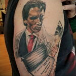 Патрик Бэйтмен – фото тату 13.01.2021 №0036 -Patrick Bateman tattoo- tatufoto.com