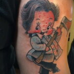 Патрик Бэйтмен – фото тату 13.01.2021 №0039 -Patrick Bateman tattoo- tatufoto.com