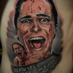Патрик Бэйтмен – фото тату 13.01.2021 №0040 -Patrick Bateman tattoo- tatufoto.com