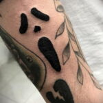 Призрачное лицо – фото тату 13.01.2021 №0028 -Norman Bates tattoo- tatufoto.com
