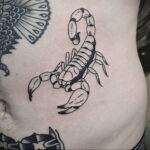 Пример классного рисунка тату скорпион 16.01.2021 №0010 -scorpion tattoo-tatufoto.com