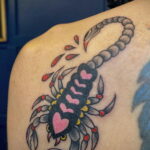 Пример классного рисунка тату скорпион 16.01.2021 №0012 -scorpion tattoo-tatufoto.com