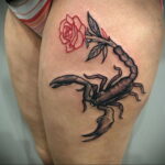 Пример классного рисунка тату скорпион 16.01.2021 №0046 -scorpion tattoo-tatufoto.com