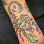 Пример классного рисунка тату скорпион 16.01.2021 №0049 -scorpion tattoo-tatufoto.com