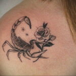 Пример классного рисунка тату скорпион 16.01.2021 №0168 -scorpion tattoo-tatufoto.com