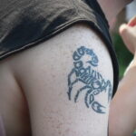 Пример рисунка татуировки скорпион 16.01.2021 №0012 -scorpion tattoo- tatufoto.com
