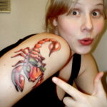 Пример рисунка татуировки скорпион 16.01.2021 №0017 -scorpion tattoo- tatufoto.com
