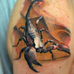 Пример рисунка татуировки скорпион 16.01.2021 №0054 -scorpion tattoo- tatufoto.com