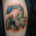 Пример рисунка татуировки скорпион 16.01.2021 №0077 -scorpion tattoo- tatufoto.com