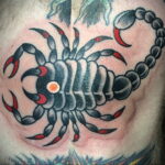 Пример рисунка татуировки скорпион 16.01.2021 №0142 -scorpion tattoo- tatufoto.com
