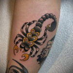 Пример рисунка татуировки скорпион 16.01.2021 №0177 -scorpion tattoo- tatufoto.com