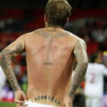 Тату Дэвида Бекхэма про детей - David Beckham's tattoo about children 3