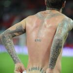 Тату Дэвида Бекхэма про детей - David Beckham's tattoo about children 5