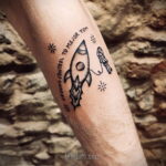 Тату астрономия и космос 11.01.2021 №0011 -astronomy and space tattoo- tatufoto.com