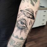 Тату астрономия и космос 11.01.2021 №0030 -astronomy and space tattoo- tatufoto.com