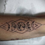 Тату астрономия и космос 11.01.2021 №0046 -astronomy and space tattoo- tatufoto.com