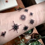 Тату астрономия и космос 11.01.2021 №0051 -astronomy and space tattoo- tatufoto.com
