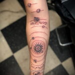 Тату астрономия и космос 11.01.2021 №0072 -astronomy and space tattoo- tatufoto.com