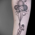 Тату астрономия и космос 11.01.2021 №0078 -astronomy and space tattoo- tatufoto.com
