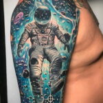 Тату астрономия и космос 11.01.2021 №0080 -astronomy and space tattoo- tatufoto.com