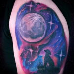 Тату астрономия и космос 11.01.2021 №0083 -astronomy and space tattoo- tatufoto.com