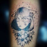 Тату астрономия и космос 11.01.2021 №0090 -astronomy and space tattoo- tatufoto.com