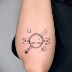 Тату астрономия и космос 11.01.2021 №0092 -astronomy and space tattoo- tatufoto.com