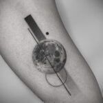 Тату астрономия и космос 11.01.2021 №0094 -astronomy and space tattoo- tatufoto.com