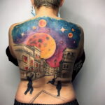 Тату астрономия и космос 11.01.2021 №0099 -astronomy and space tattoo- tatufoto.com