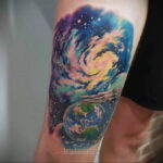 Тату астрономия и космос 11.01.2021 №0100 -astronomy and space tattoo- tatufoto.com