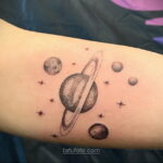 Тату астрономия и космос 11.01.2021 №0115 -astronomy and space tattoo- tatufoto.com