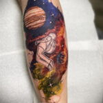Тату астрономия и космос 11.01.2021 №0126 -astronomy and space tattoo- tatufoto.com