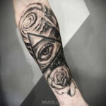Тату астрономия и космос 11.01.2021 №0149 -astronomy and space tattoo- tatufoto.com