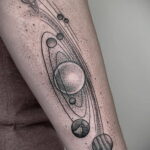 Тату астрономия и космос 11.01.2021 №0151 -astronomy and space tattoo- tatufoto.com