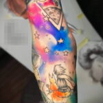 Тату астрономия и космос 11.01.2021 №0175 -astronomy and space tattoo- tatufoto.com