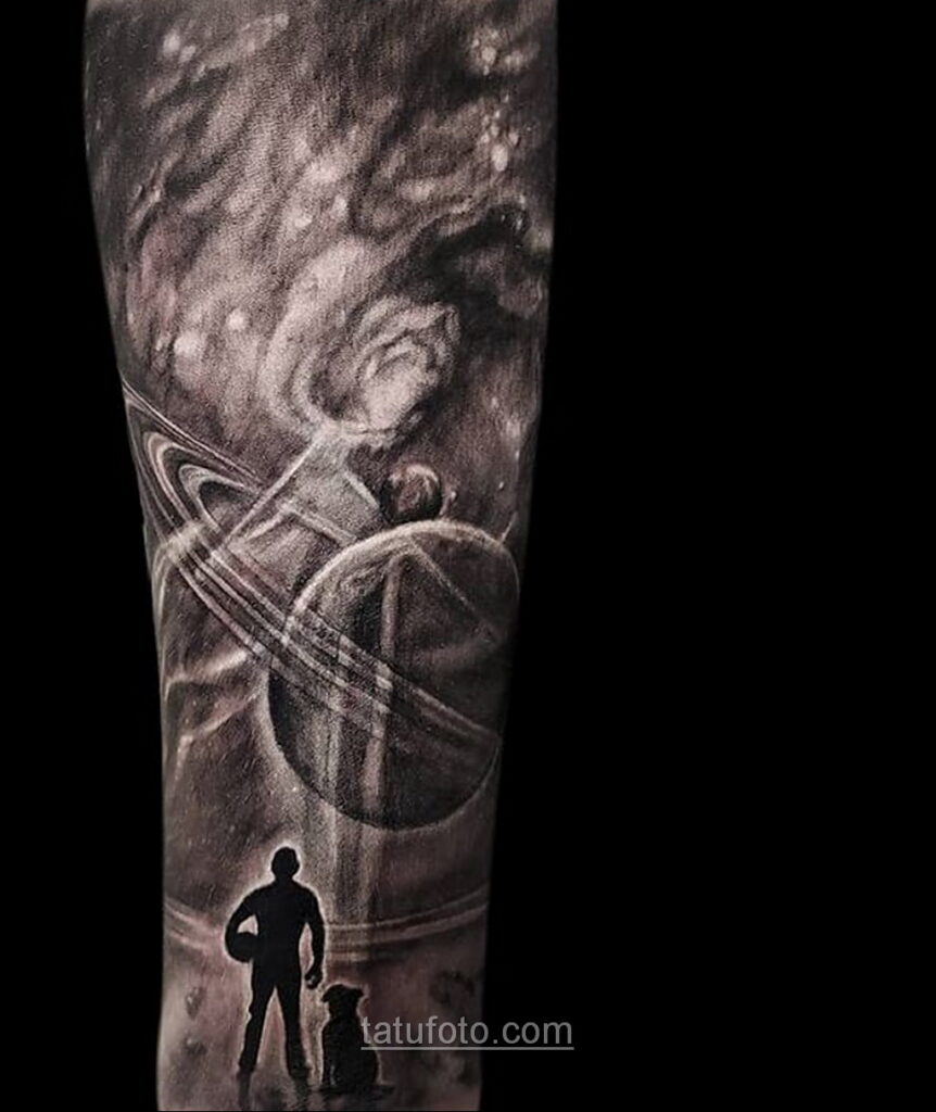 Тату астрономия и космос 11.01.2021 №0179 -astronomy and space tattoo- tatufoto.com