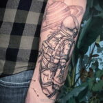 Тату астрономия и космос 11.01.2021 №0194 -astronomy and space tattoo- tatufoto.com