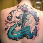 Тату астрономия и космос 11.01.2021 №0196 -astronomy and space tattoo- tatufoto.com