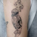 Тату астрономия и космос 11.01.2021 №0198 -astronomy and space tattoo- tatufoto.com