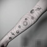 Тату астрономия и космос 11.01.2021 №0211 -astronomy and space tattoo- tatufoto.com