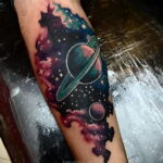 Тату астрономия и космос 11.01.2021 №0216 -astronomy and space tattoo- tatufoto.com