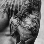 Тату в стиле реализм для мужчины 02.01.2021 №002 -tattoo for men realism- tatufoto.com