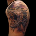 Тату в стиле реализм на плече 02.01.2021 №019 -realism tattoo on shoulder- tatufoto.com