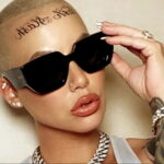 Тату на лбу ЭмберРоуз - Amber Rose Forehead Tattoo 2