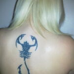Тату скорпион женский вариант 16.01.2021 №0038 -scorpion tattoo for girls- tatufoto.com