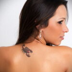 Тату скорпион женский вариант 16.01.2021 №0055 -scorpion tattoo for girls- tatufoto.com